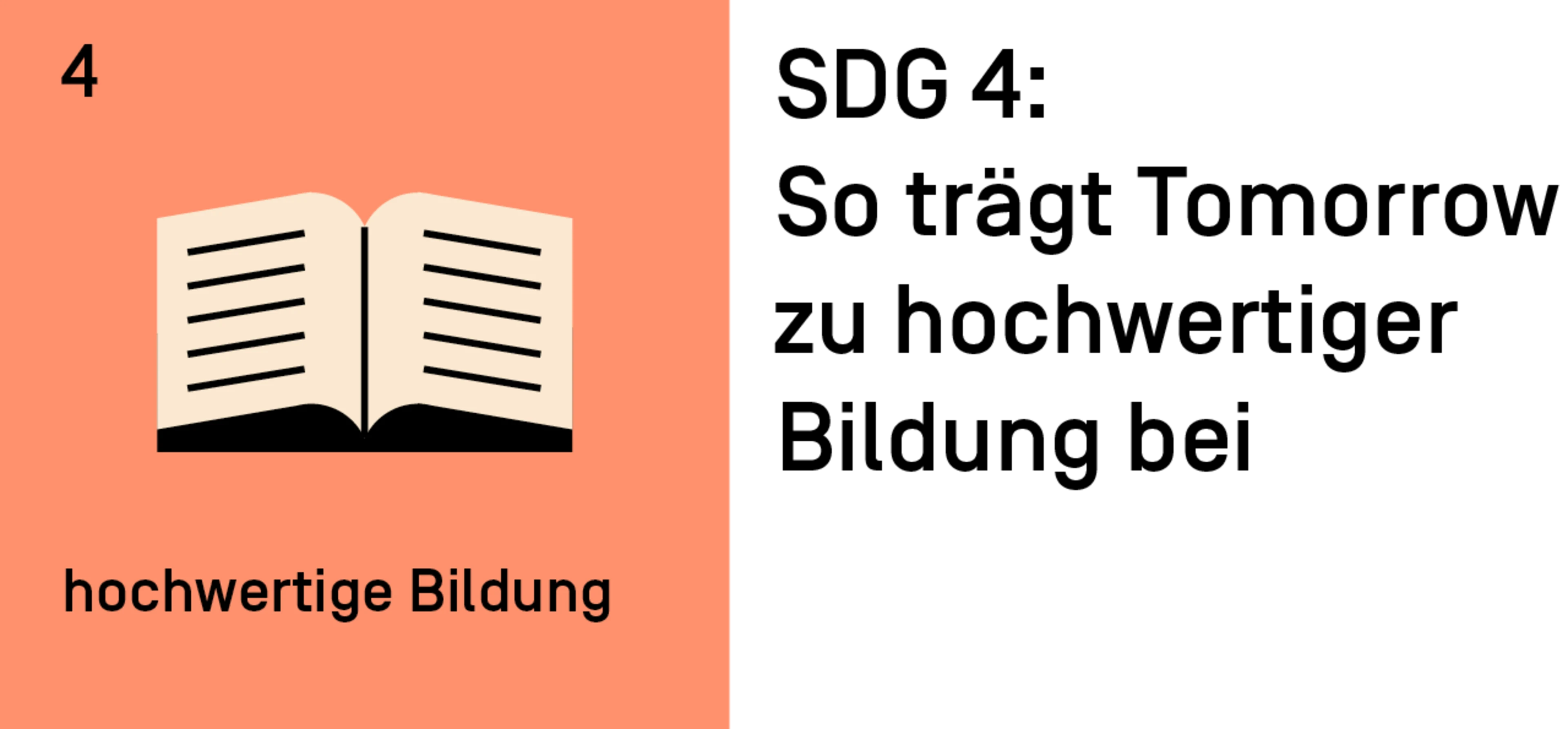 SDG 4: so trägt Tomorrow zu hochwertiger Bildung bei