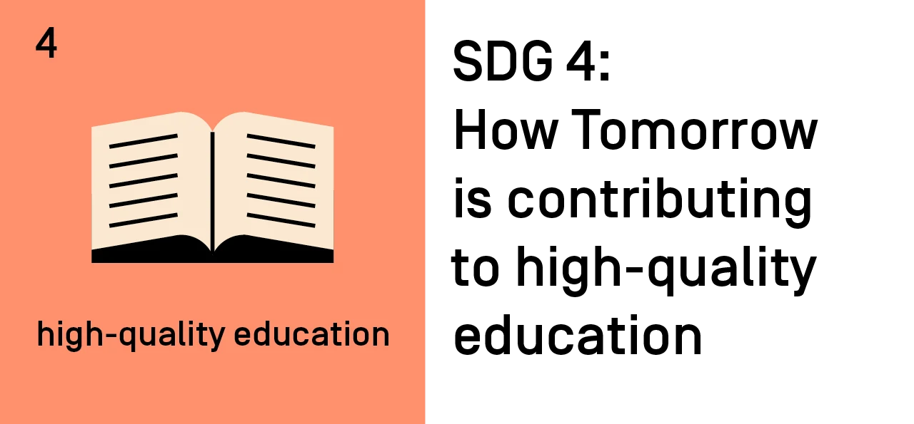 SDG 4: How Tomorrow is contributing to high-quality education