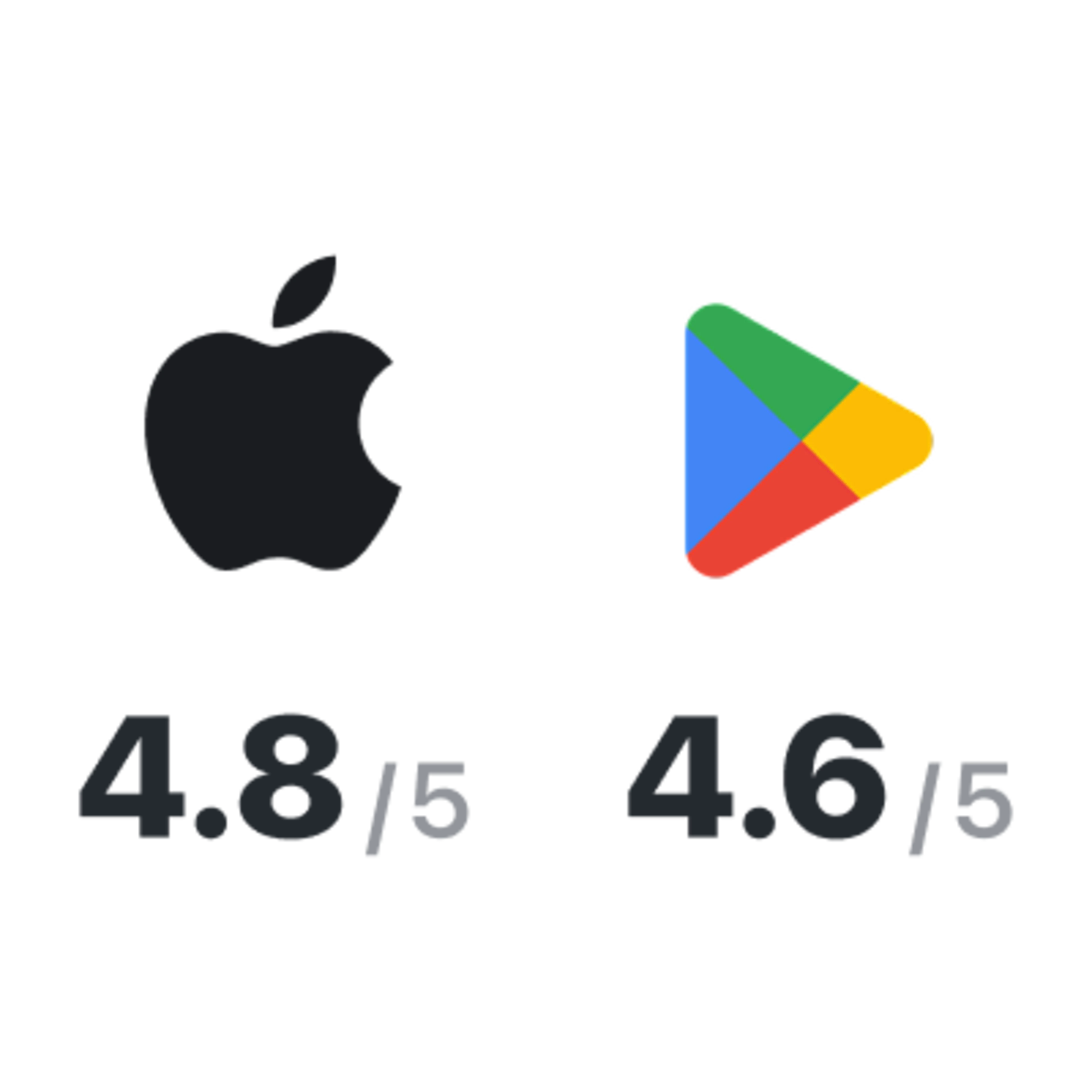 App store and Play Store stars