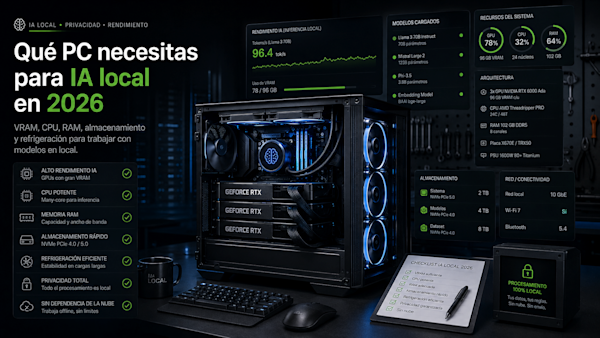 Qué PC necesitas para IA local en 2026