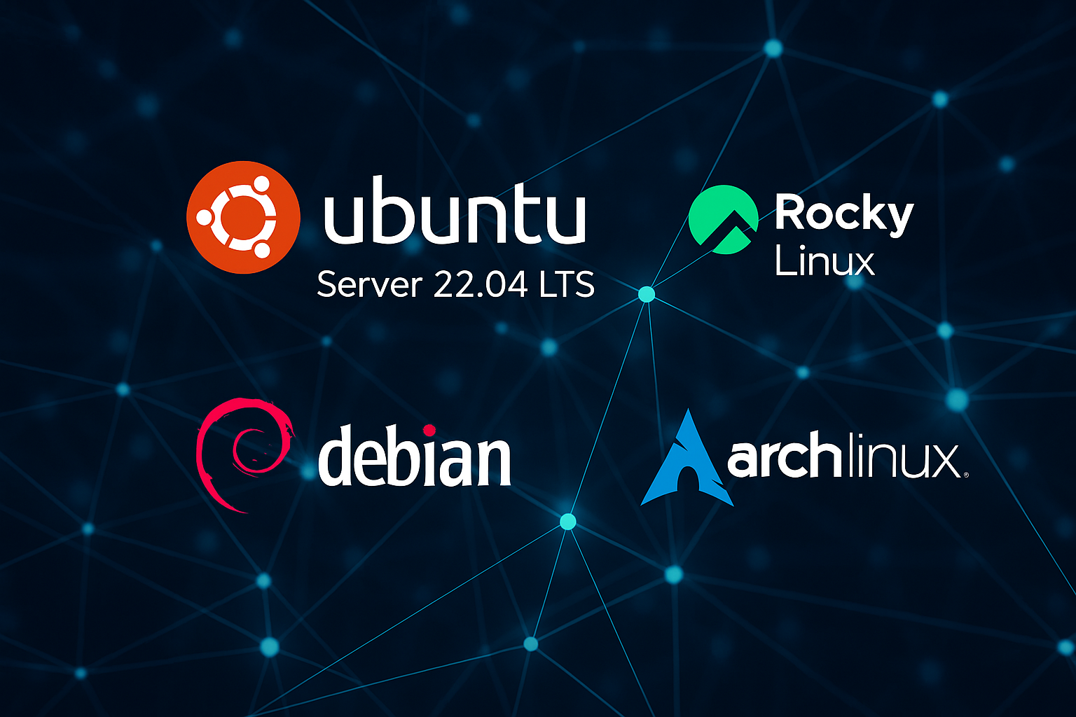 Comparativa Ubuntu Server, Rocky Linux, Debian, Arch para Inteligencia Artificial