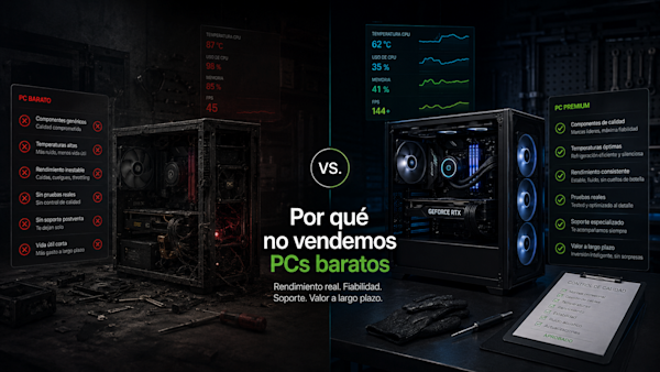 Por qué no vendemos PCs baratos