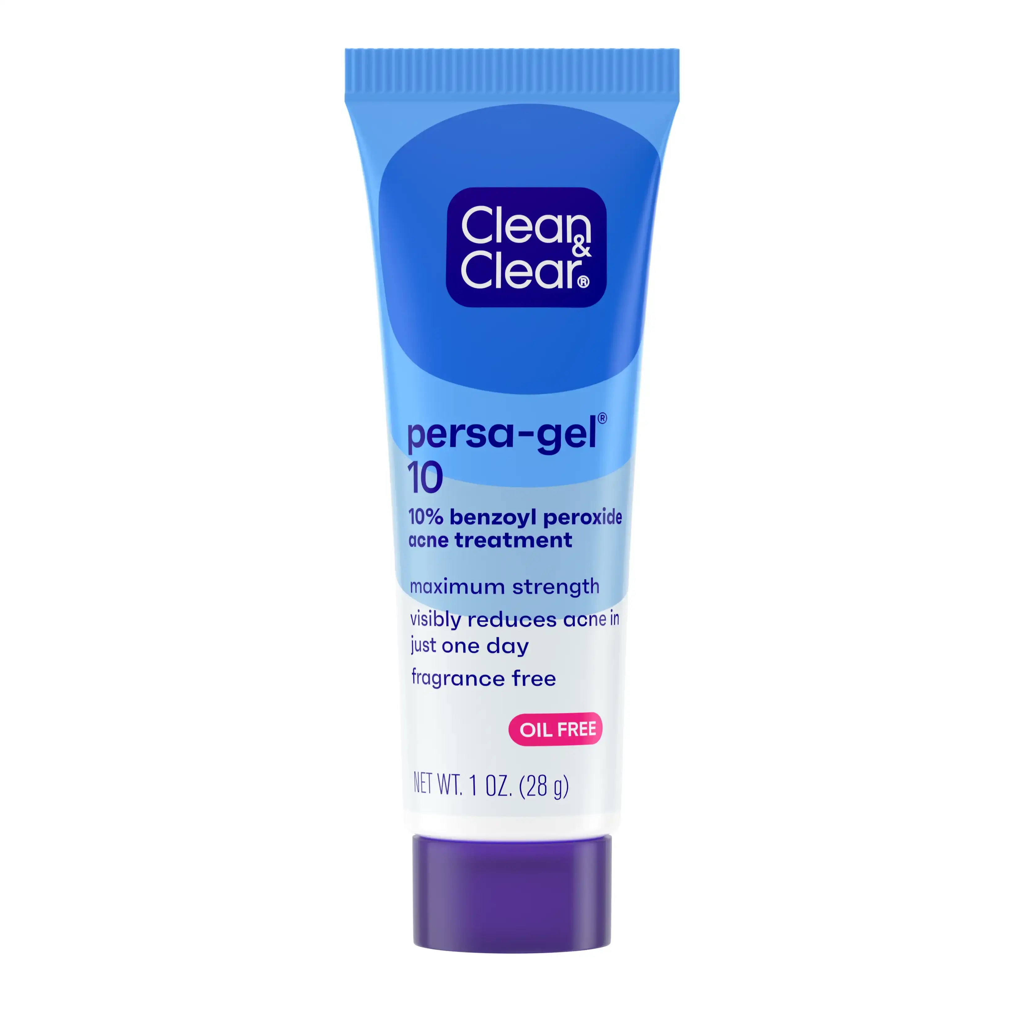 Clean & Clear® Persa-Gel® 10 Maximum Strength Acne Treatment, 1 Fl. Oz Front of pack