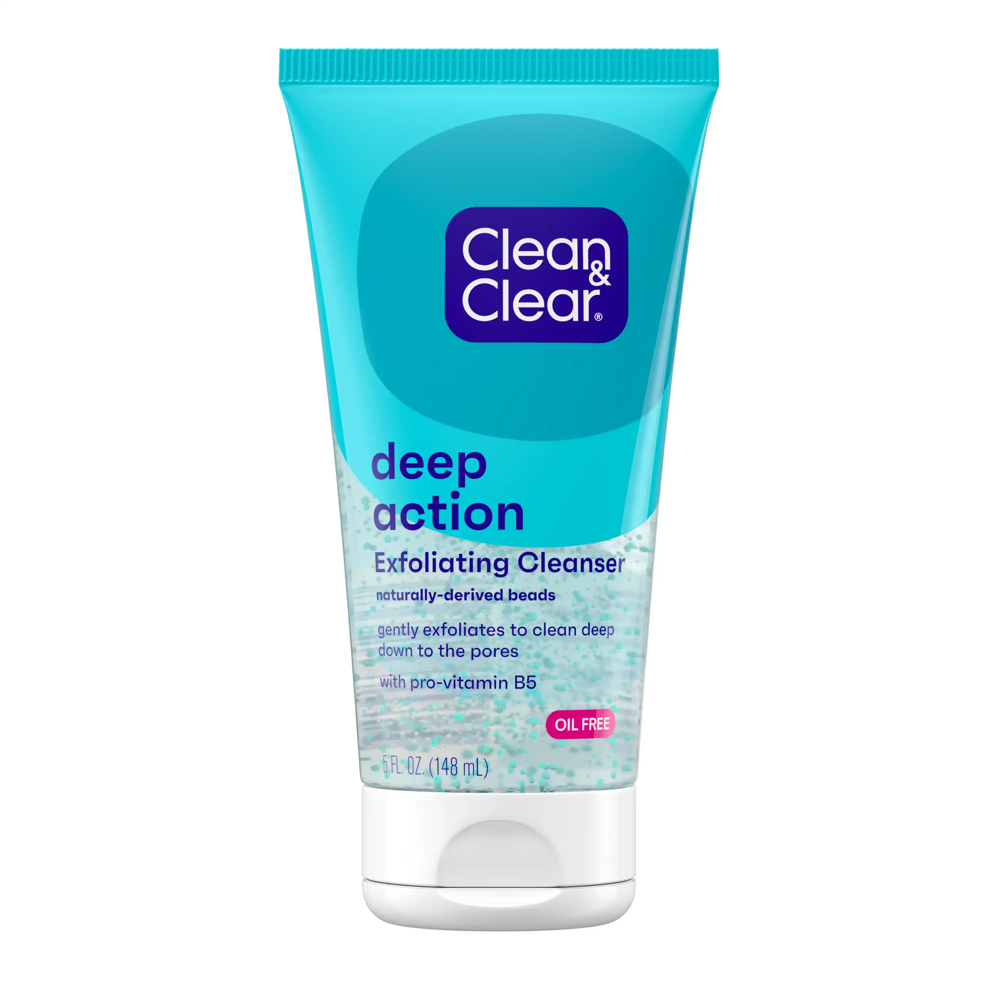 Clean & Clear® Deep Action Exfoliating Scrub, 5 Oz Front of pack