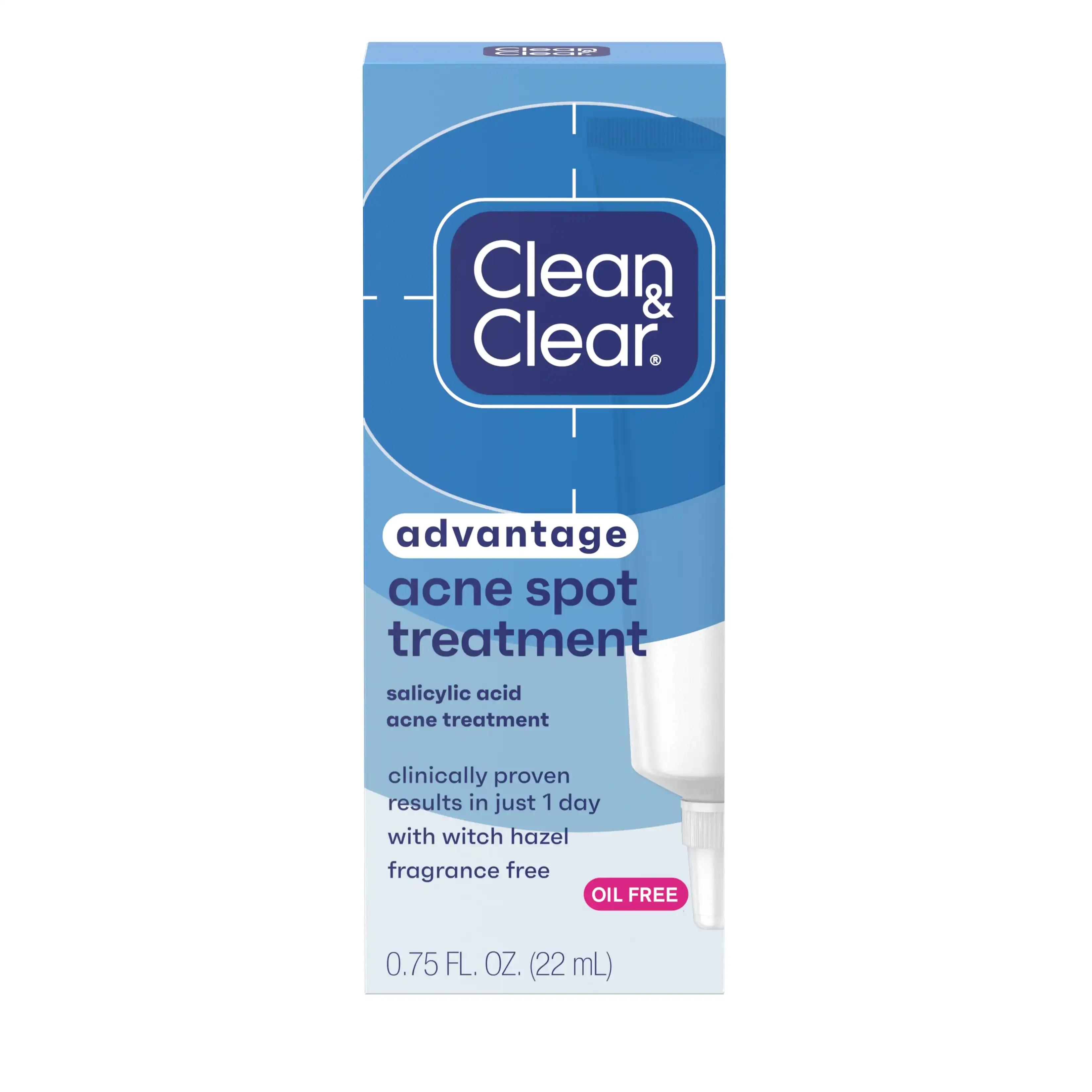Clean & Clear® Advantage Acne Spot Treatment, .75 Fl. Oz Front of pack