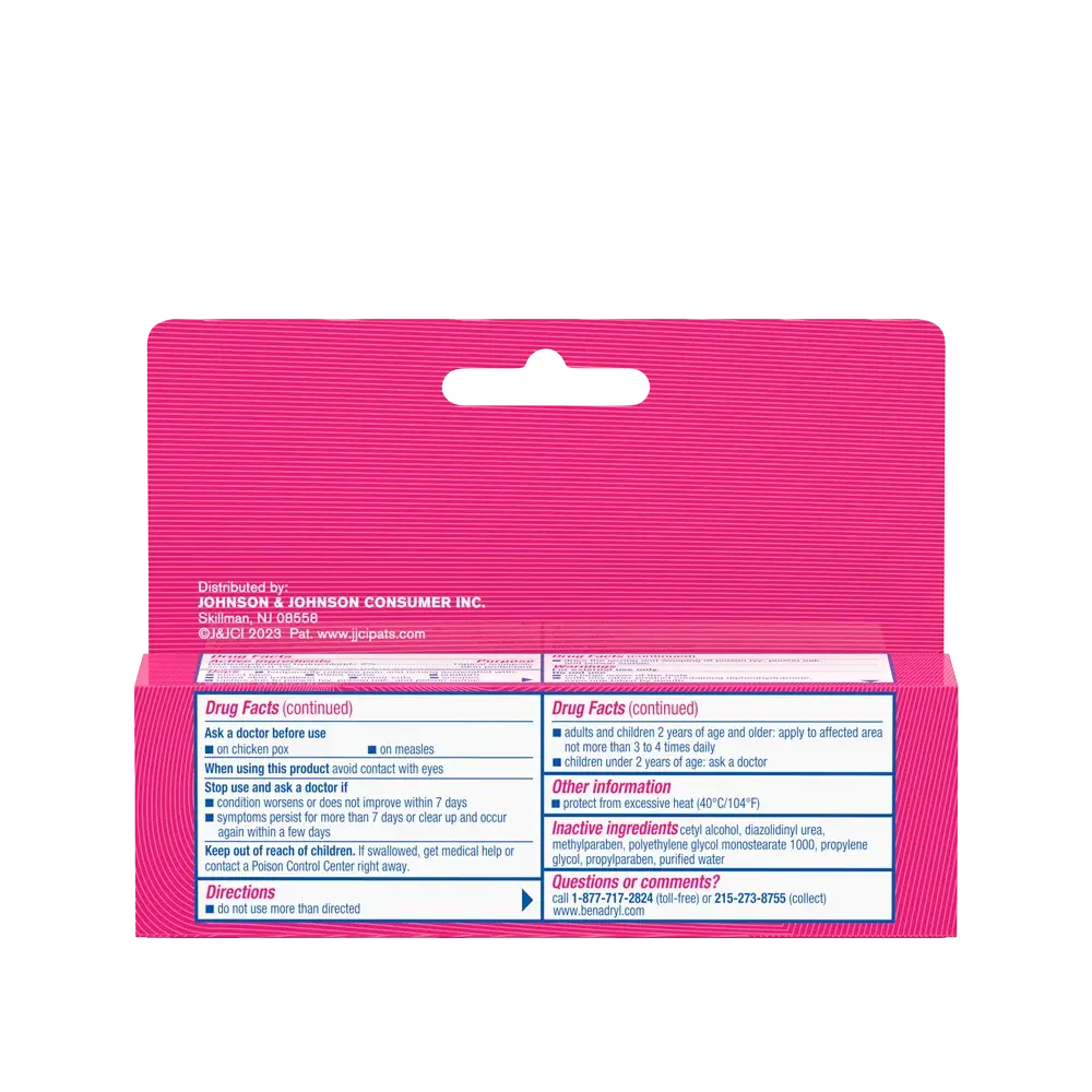 BENADRYL® Itch Stopping Cream Extra Strength Drug Facts