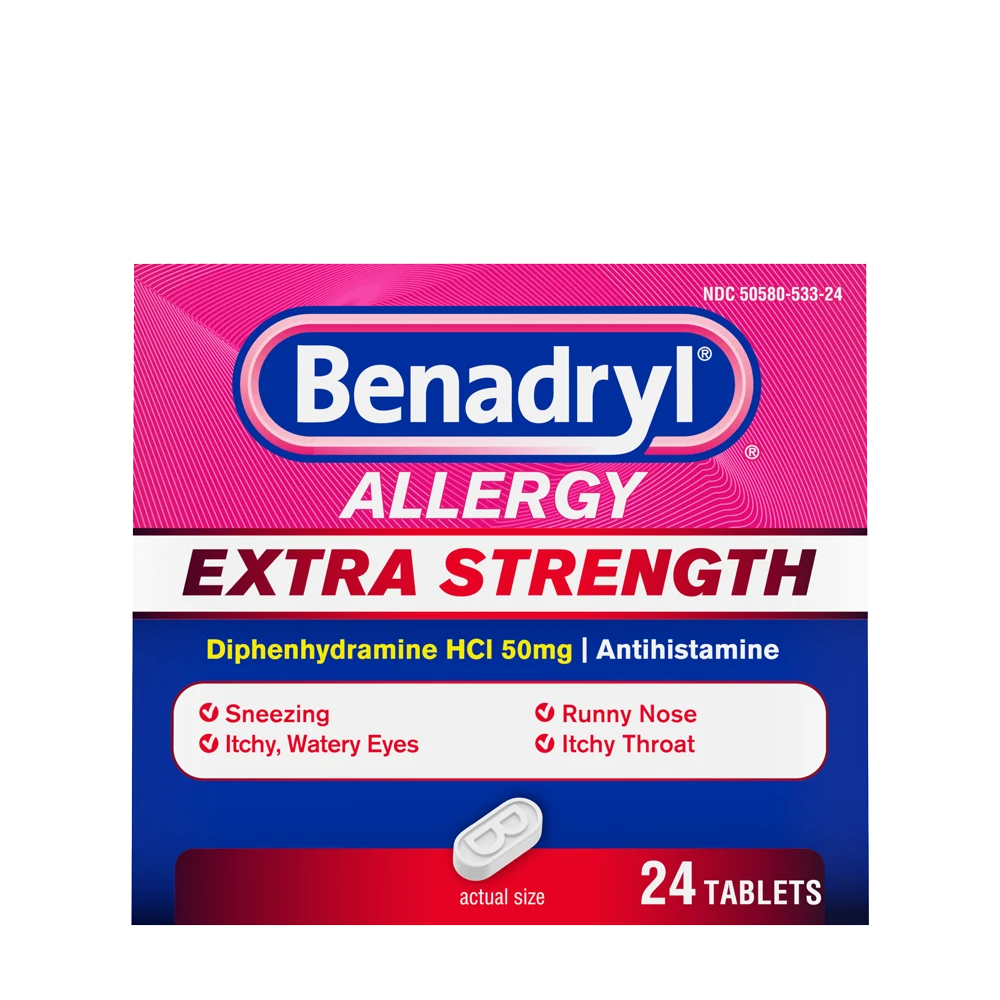 BENADRYL® Extra Strength Tablets  package front