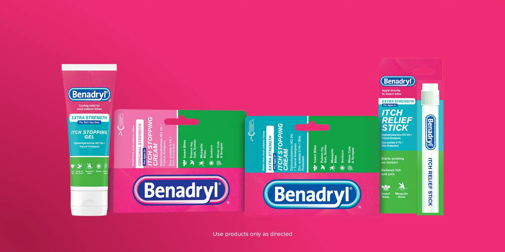 Benadryl topical allergy relief products