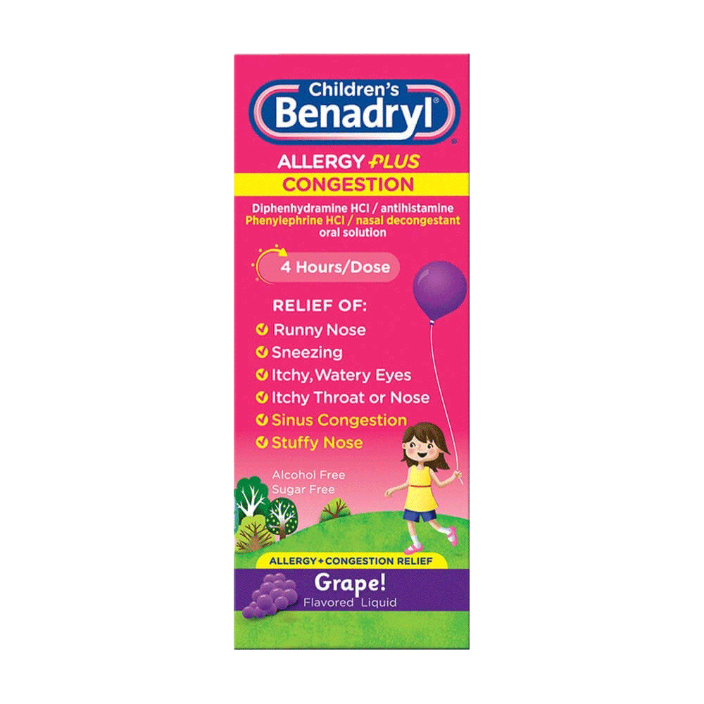 Children's BENADRYL® Allergy Plus Congestion