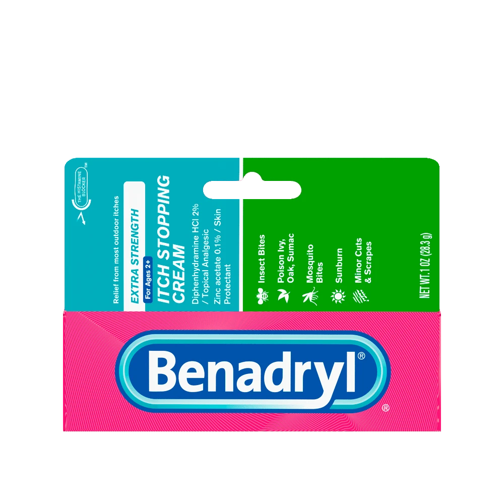 Original Strength BENADRYL® Itch Stopping Cream Small package front