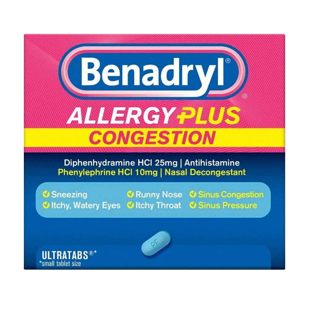 BENADRYL® Allergy Plus Congestion tablets