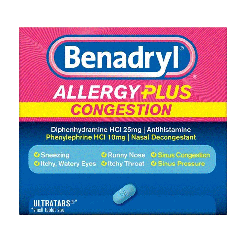 BENADRYL® Allergy Plus Congestion tablets