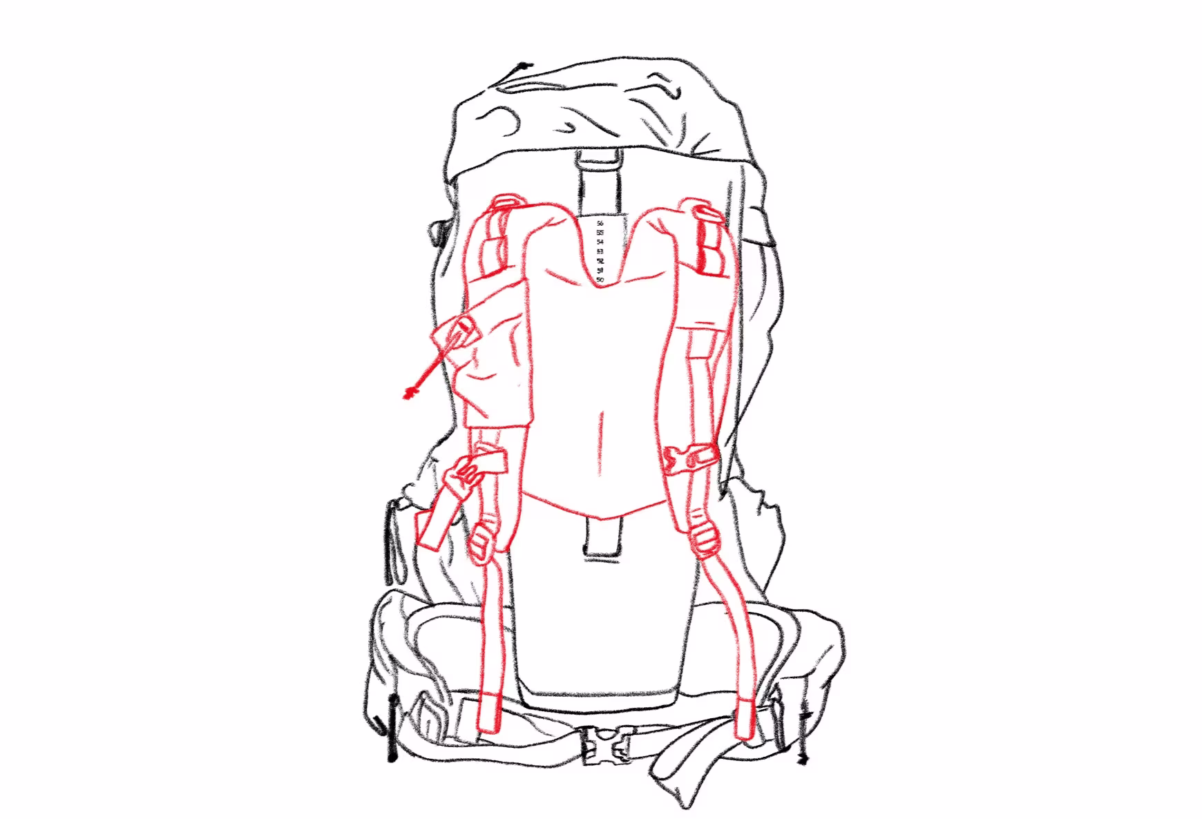 Instant backpack shoulder straps
