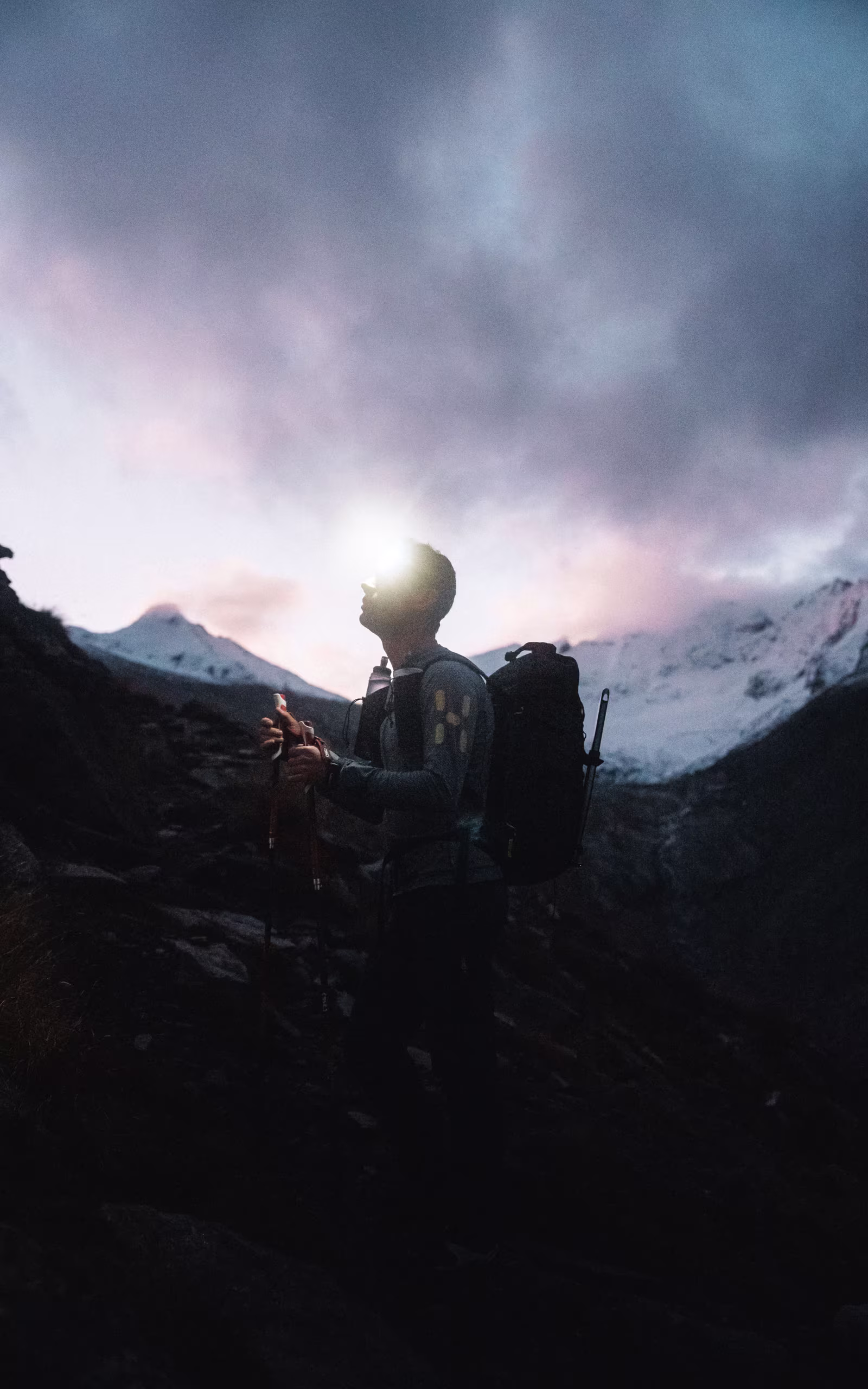 Haglöfs Care and repair Baselayer Hiking in baselayers up a mountain