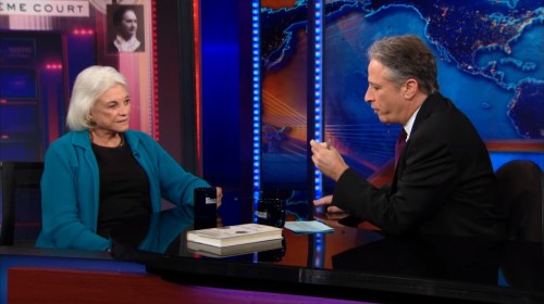 Interview on "The Daily Show" discussing her book, "Out of Order"