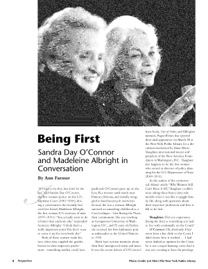 Being First – Sandra Day O’Connor and Madeleine Albright in Conversation