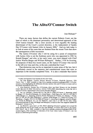 The Alito/O'Connor Switch