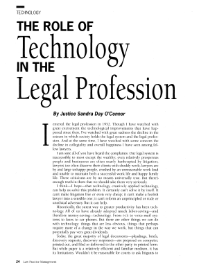 The Role of Technology in the Legal Profession
