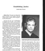 Establishing Justice