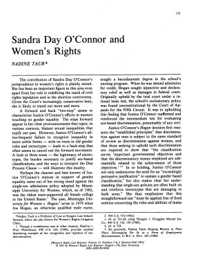 Sandra Day O'Connor and Women's Rights