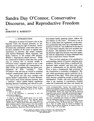 Sandra Day O'Connor, Conservative Discourse, and Reproductive Freedom