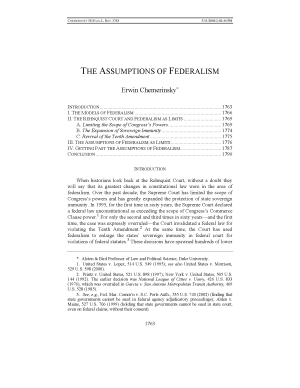 The Assumptions of Federalism