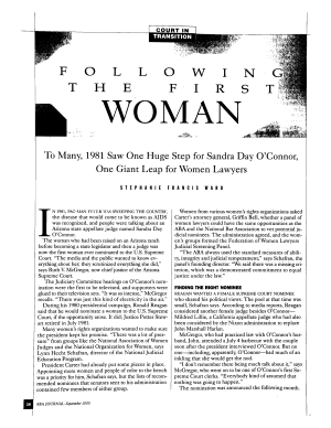 Following the First Woman