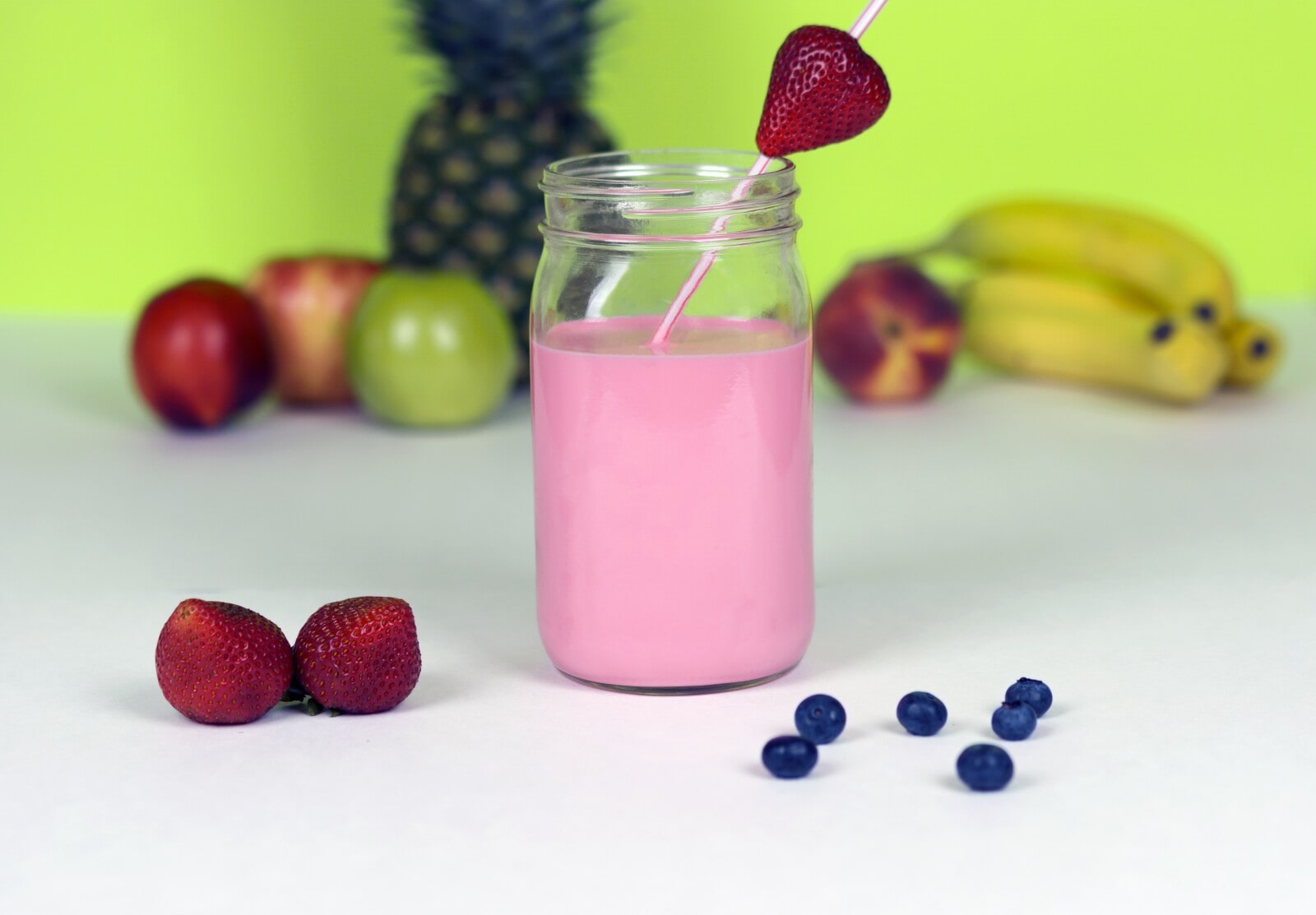 A protein shake made of fruit 