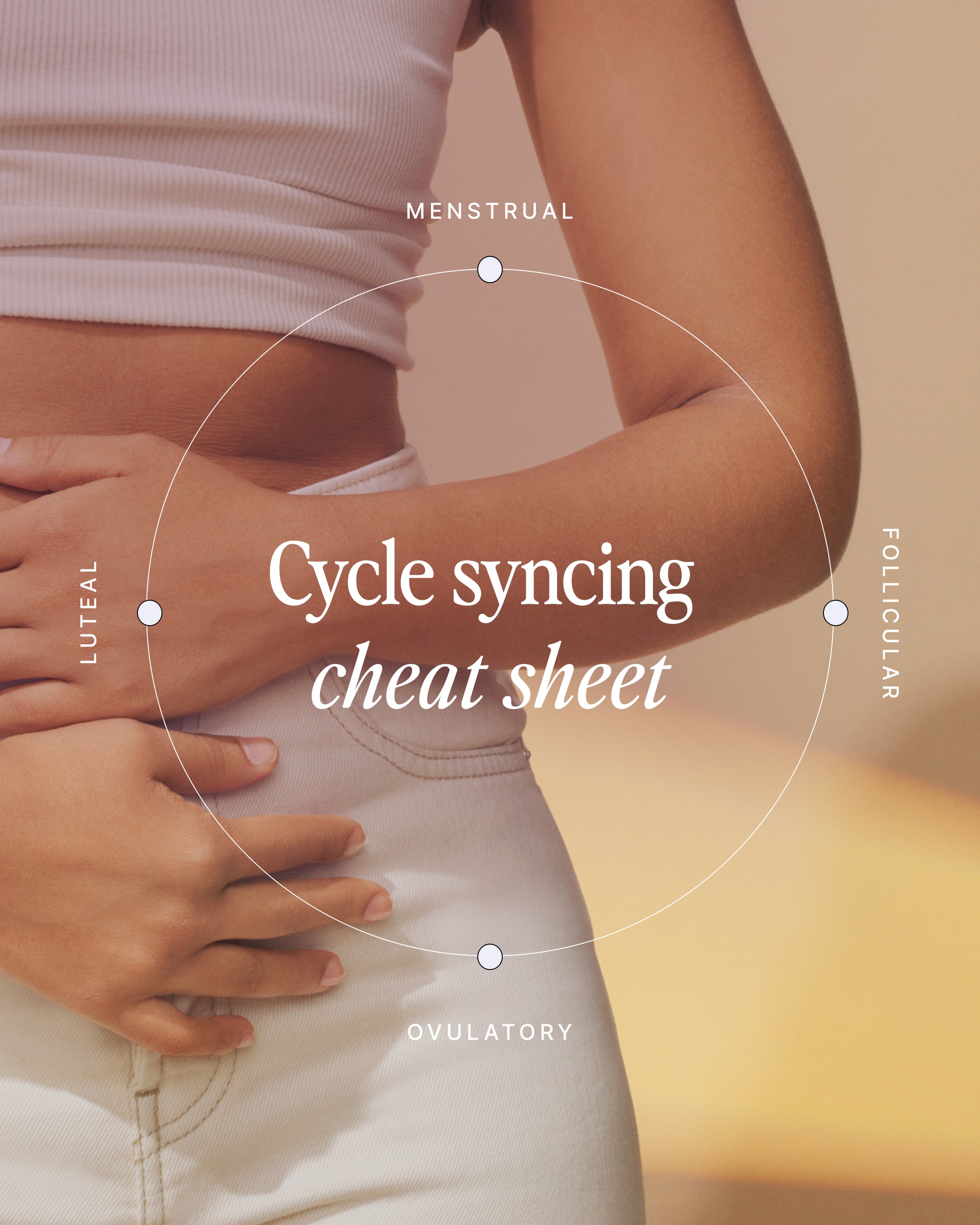 A guide to cycle syncing: Luteal phase 🌸