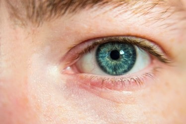 a close up of an eye