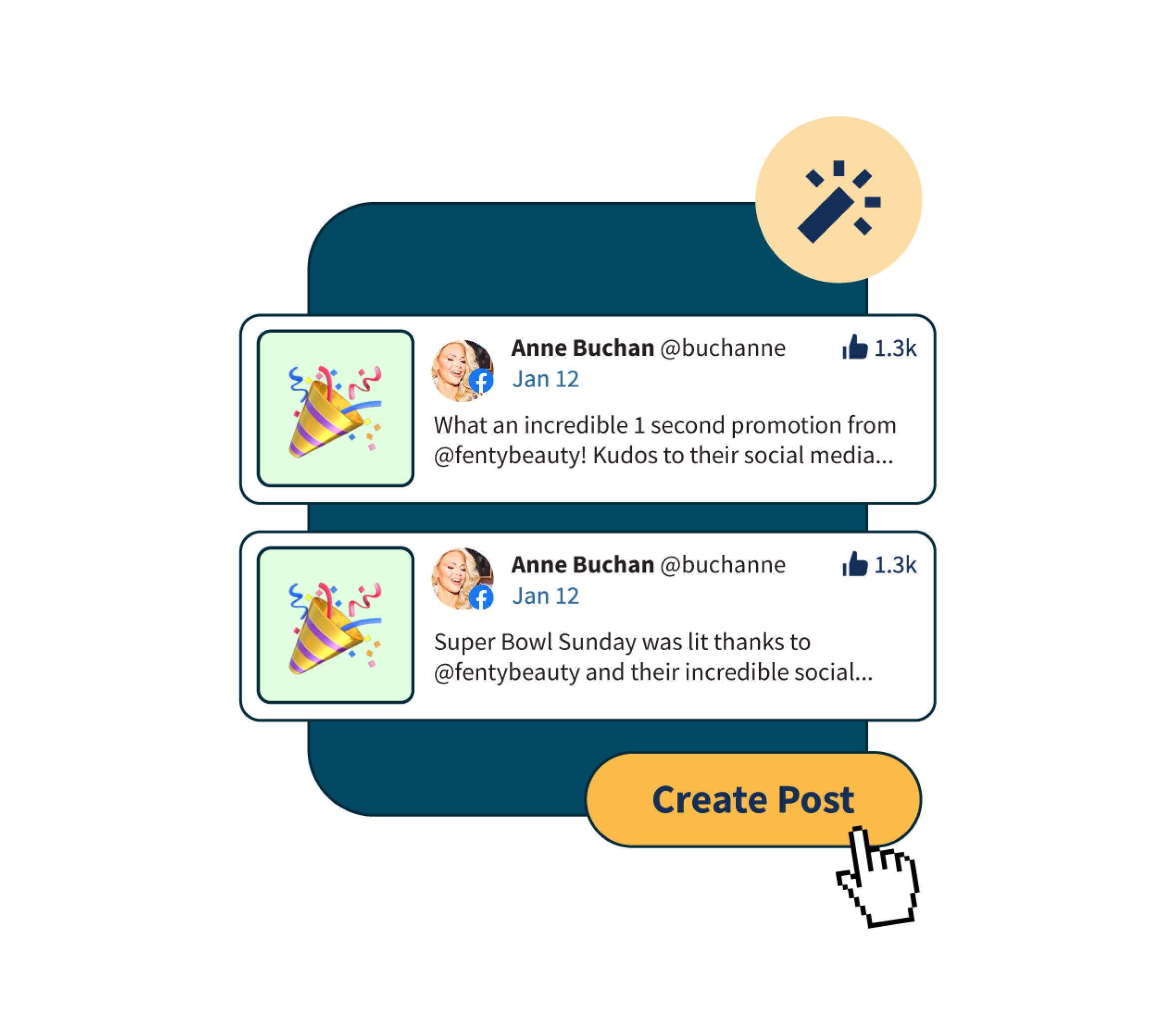 Grafik, die das Dashboard von OwlyWriter KI zeigt und wie es Ihnen beim Erstellen von Beiträgen helfen kann