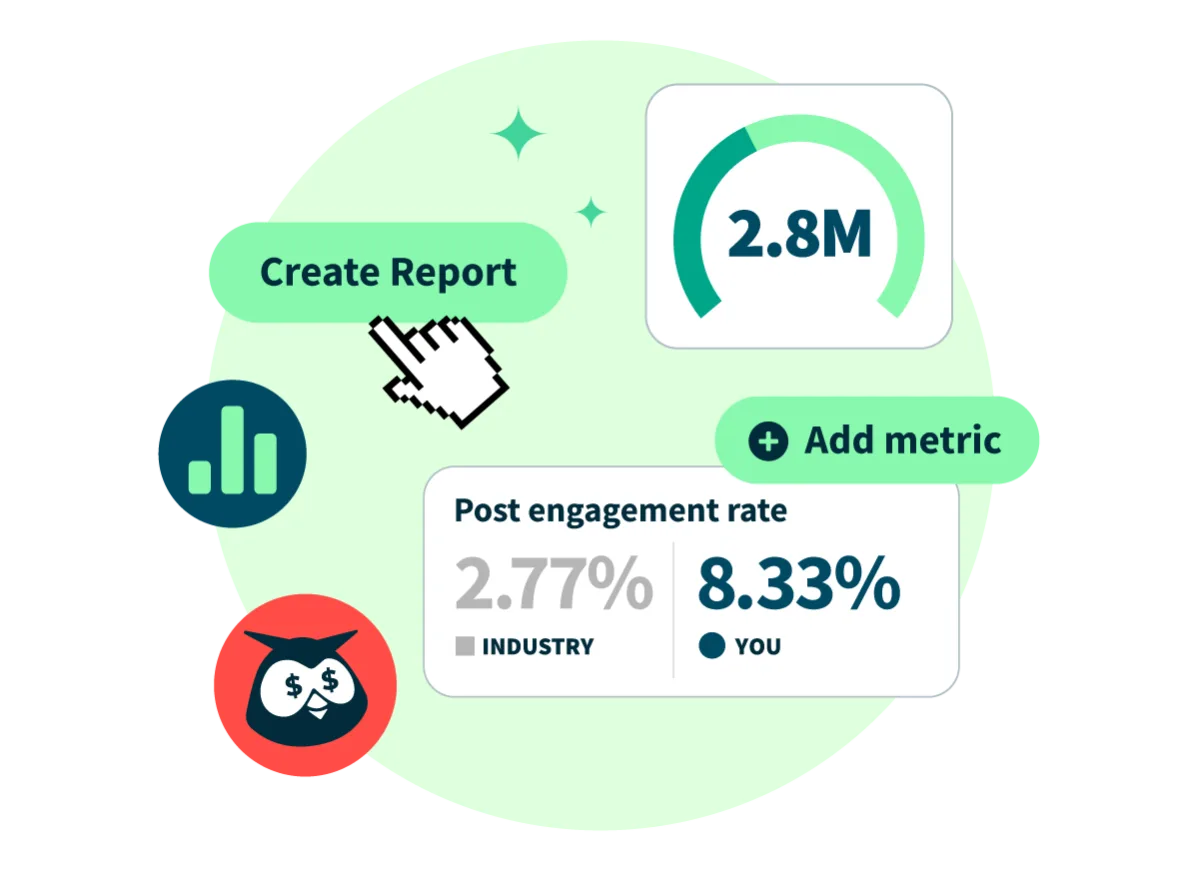 create report based on post metrics