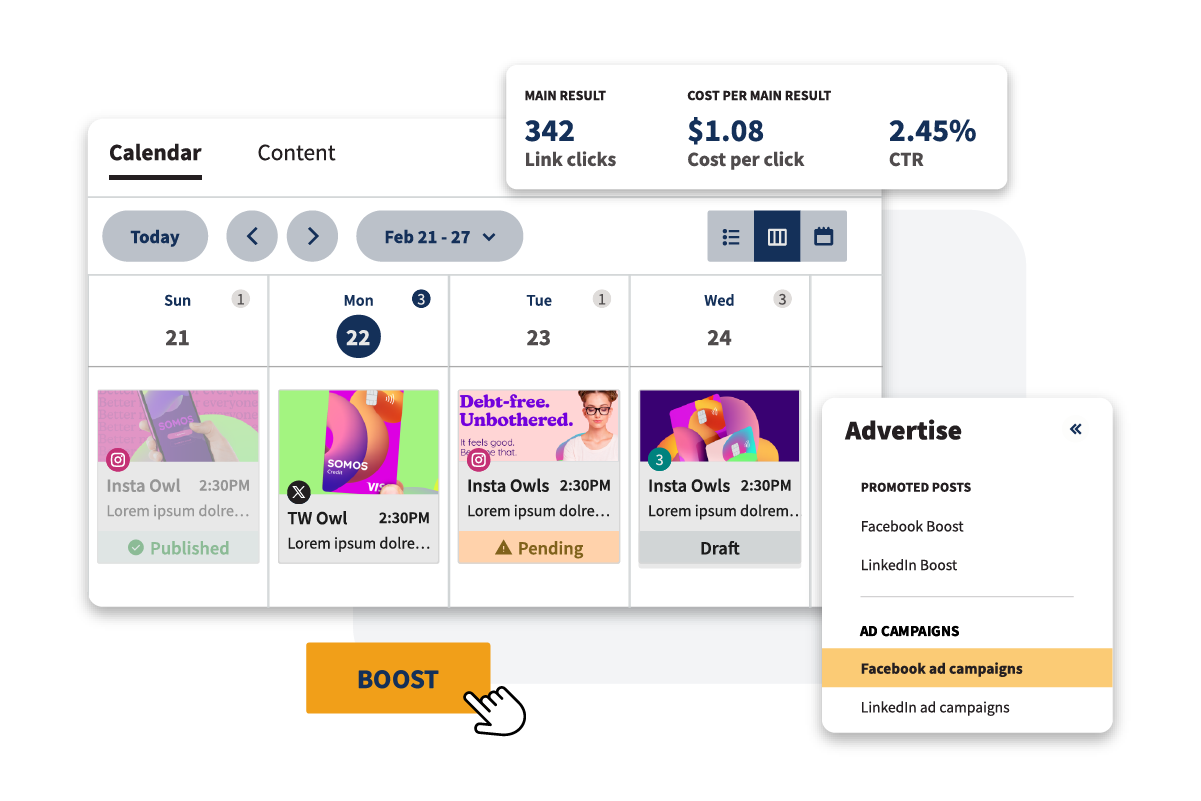 Social Media Calendar and Scheduler