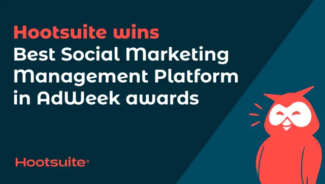 Hootsuite wins Adweek award graphic in navigation 