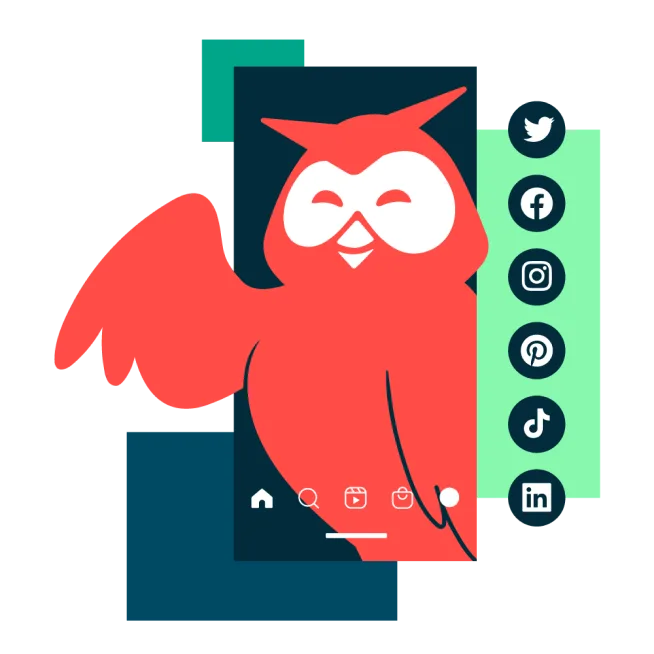 Owly with social integrations