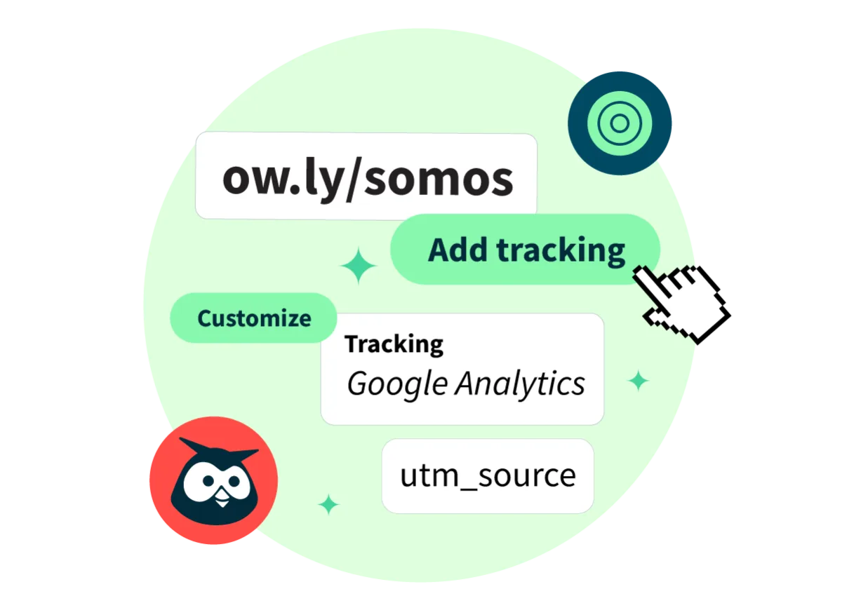 adding utm_source google analytics tracking to the link "ow.ly/somos"