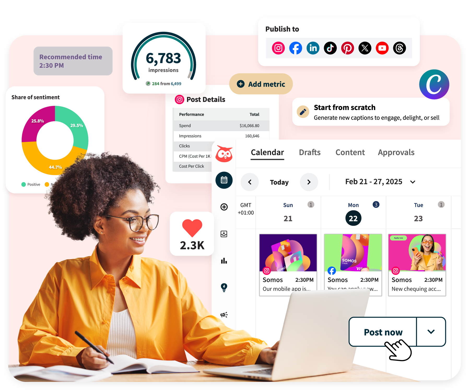 Hootsuite Features Dashboard