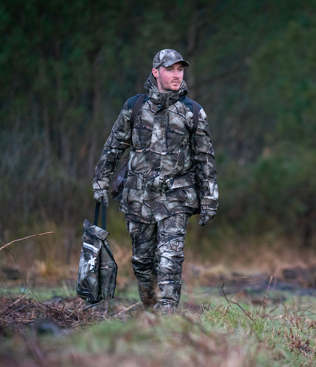Hunting Silent Breathable Pants - 900 Furtiv Camouflage