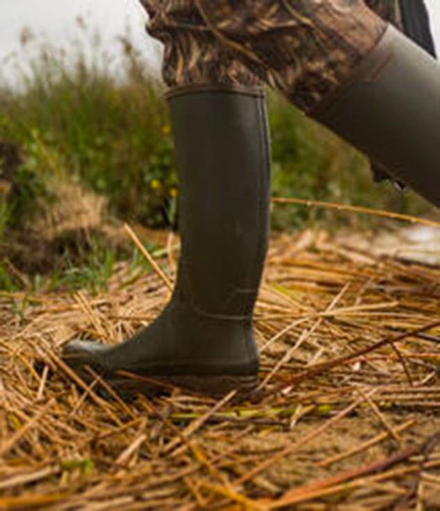Waterproof Hunting Jacket - 100 Wetland Camo
