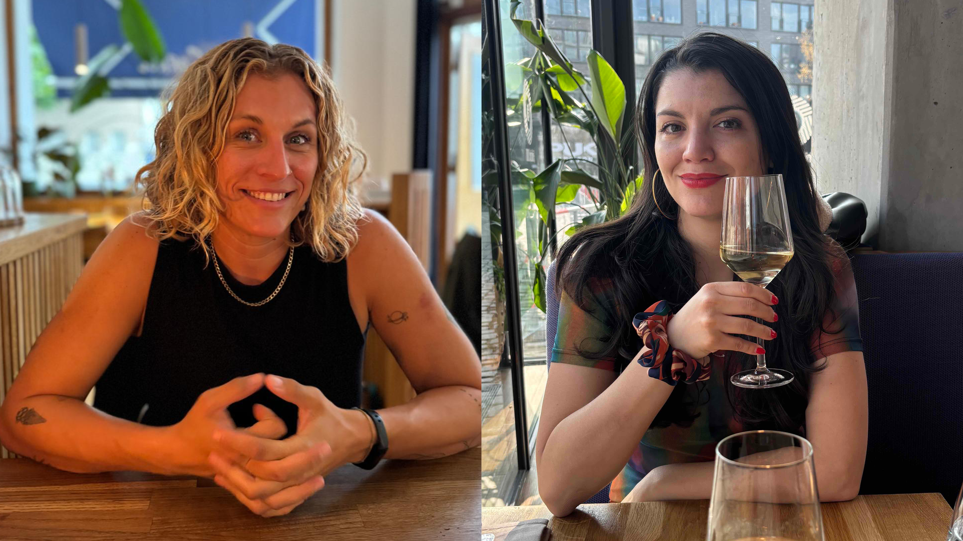 disco and vino | Caro Carrera & Aria Santillana