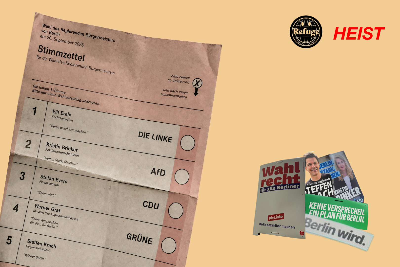 HEIST x Refuge: A guide to Berlin's 2026 Election