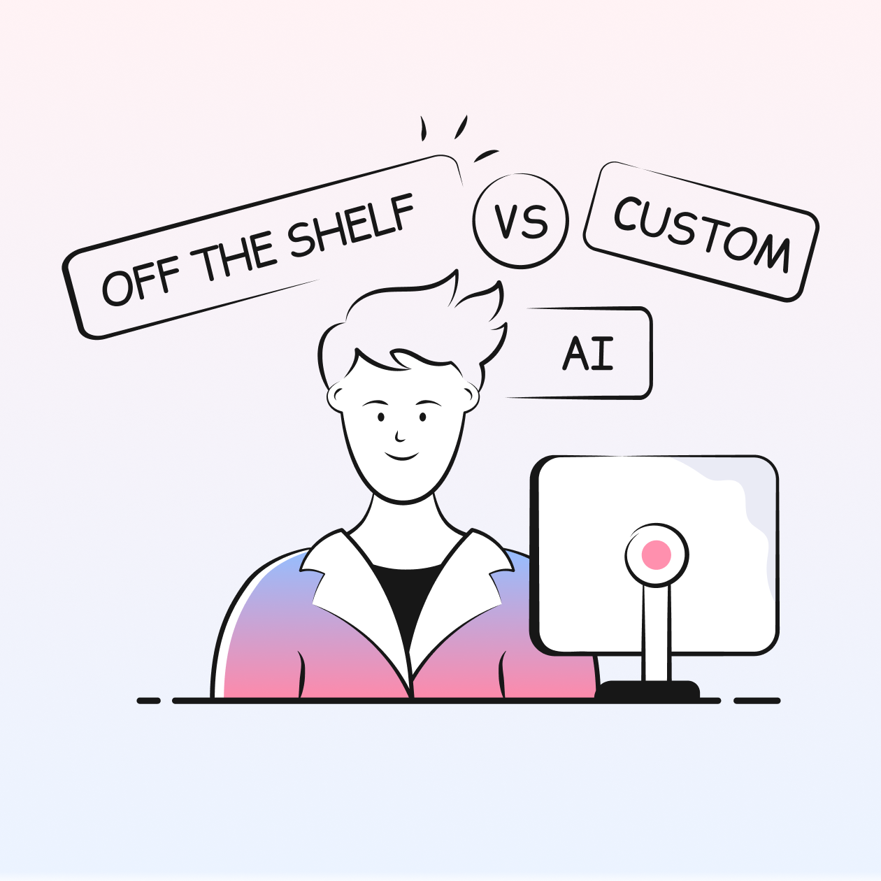 Custom AI vs Off-the-Shelf AI Solutions Header