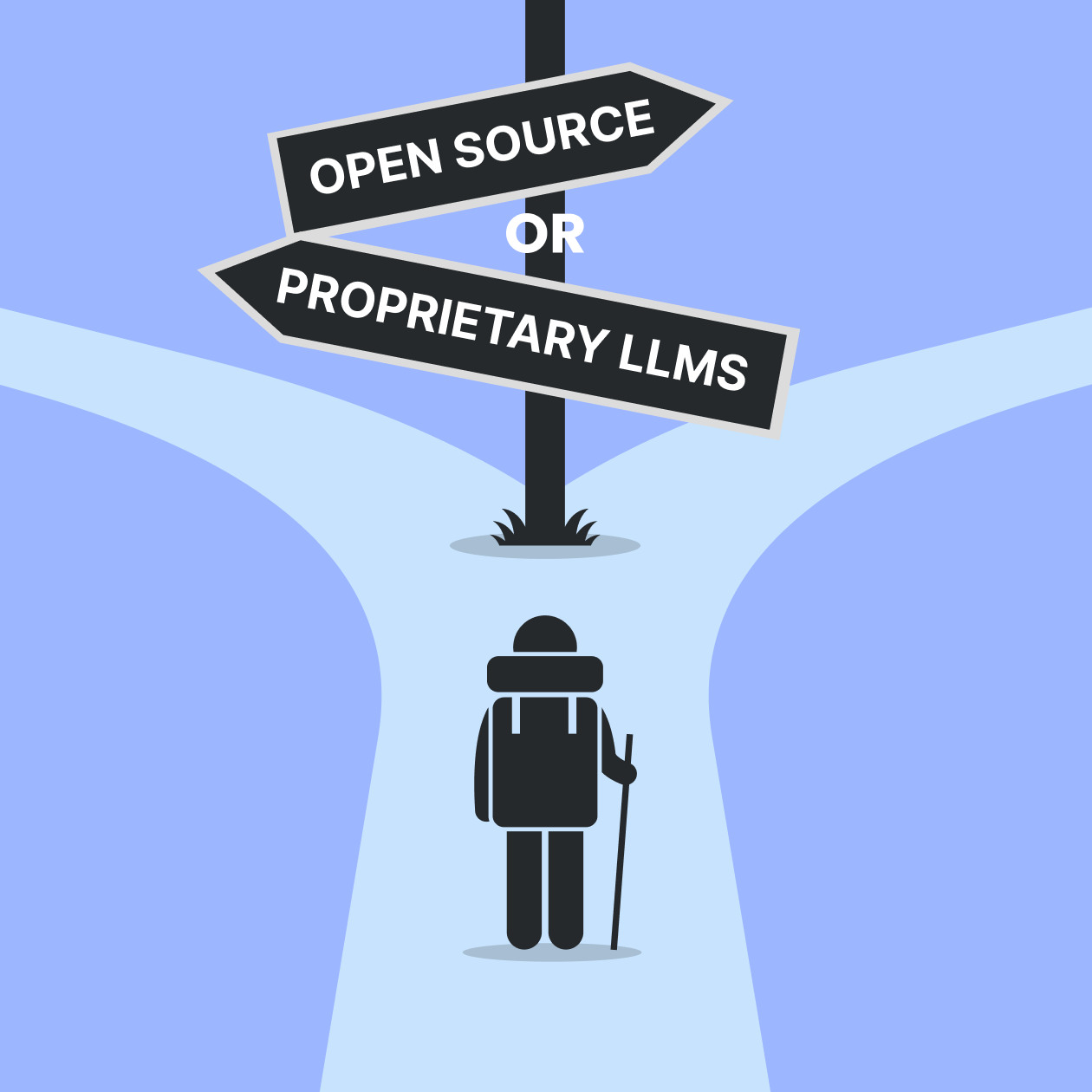 Open-Source vs Proprietary LLMs Header