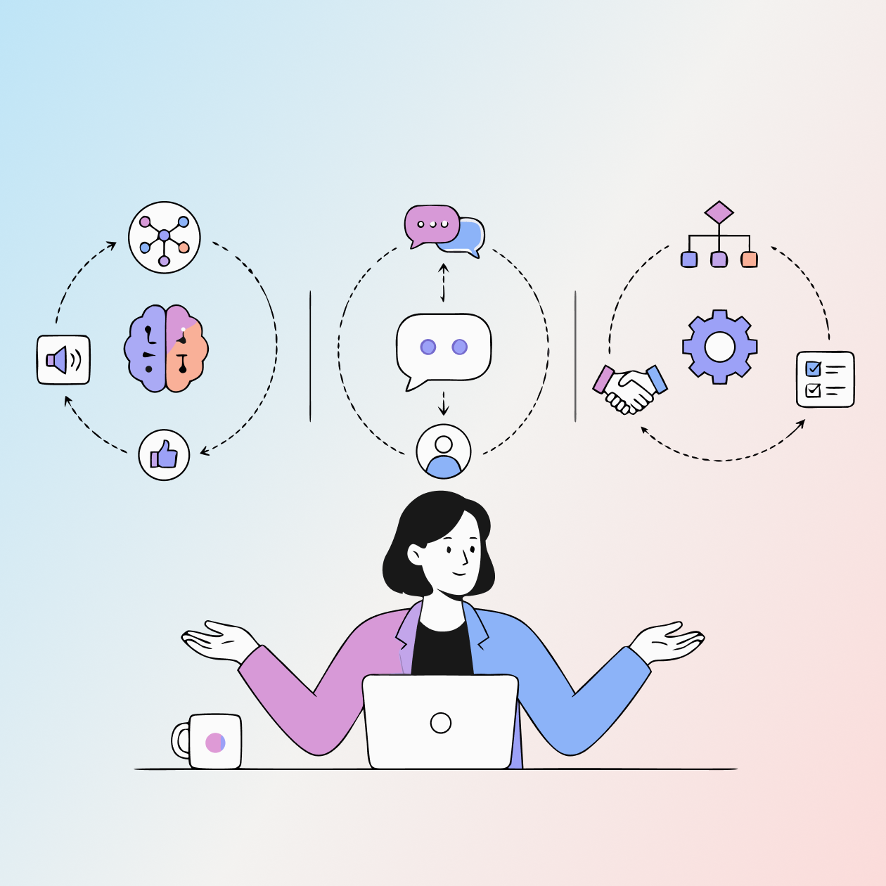 AI Assistant vs. Chatbot vs. AI Agent Header