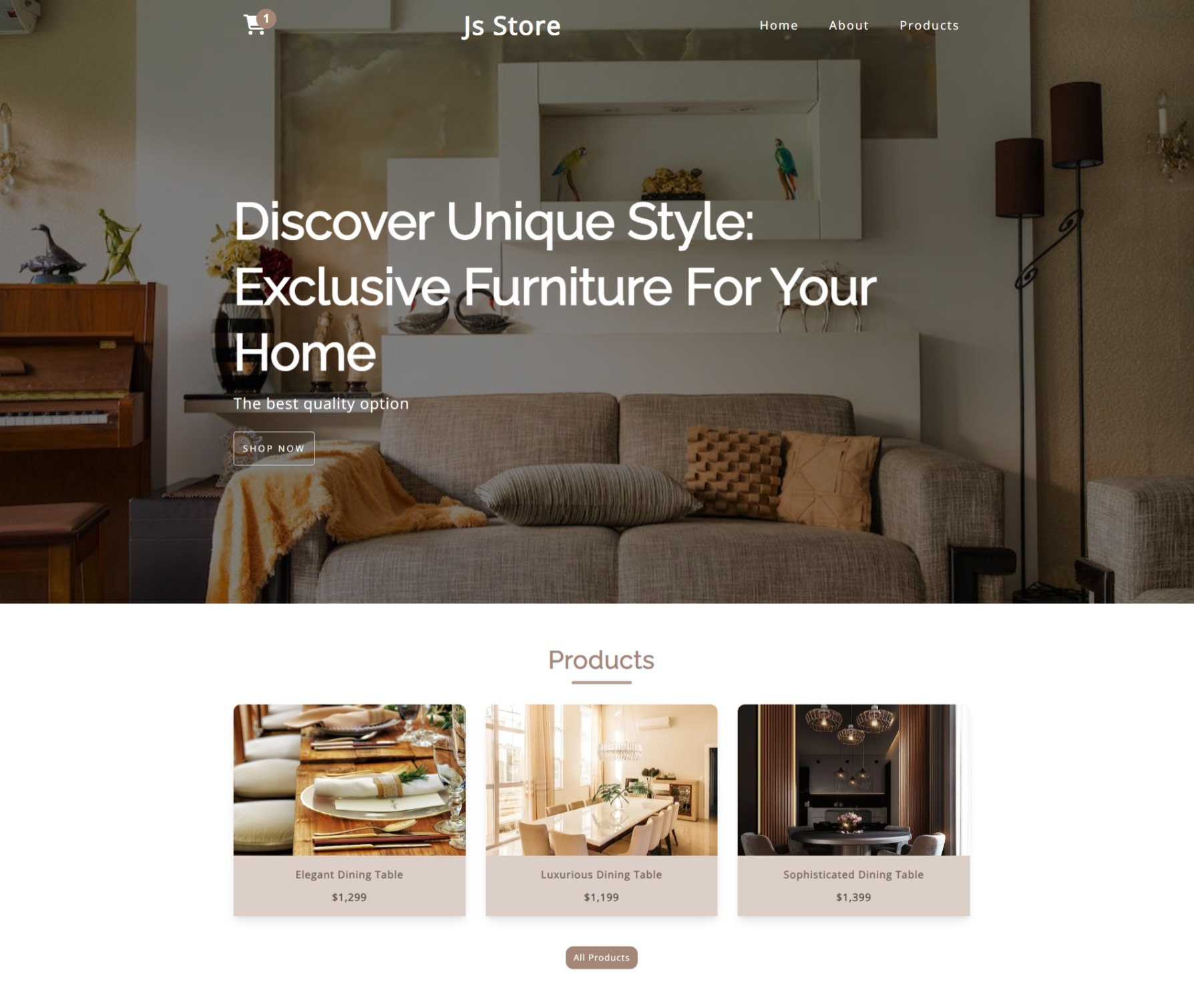 Furniture E-Commerce