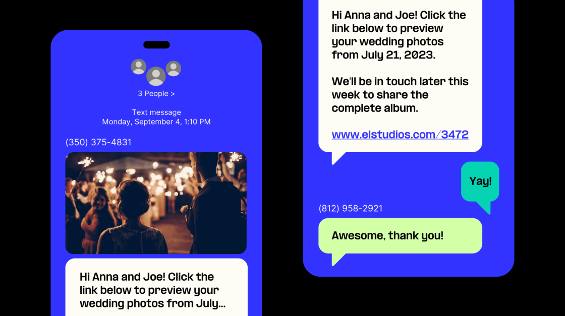 group text messaging for business example of chat
