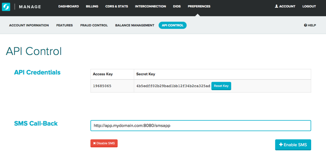 Flowroute Customer Portal - Messaging