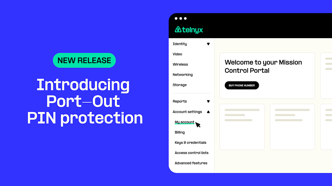 New security feature PortOut PIN Protection
