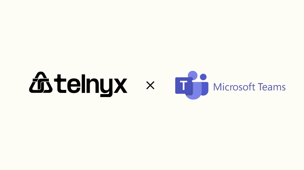 Operator Connect text with Microsoft Teams and Telnyx logos