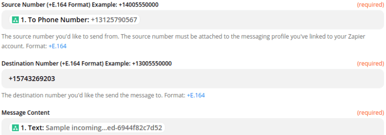 Forward SMS to another number
